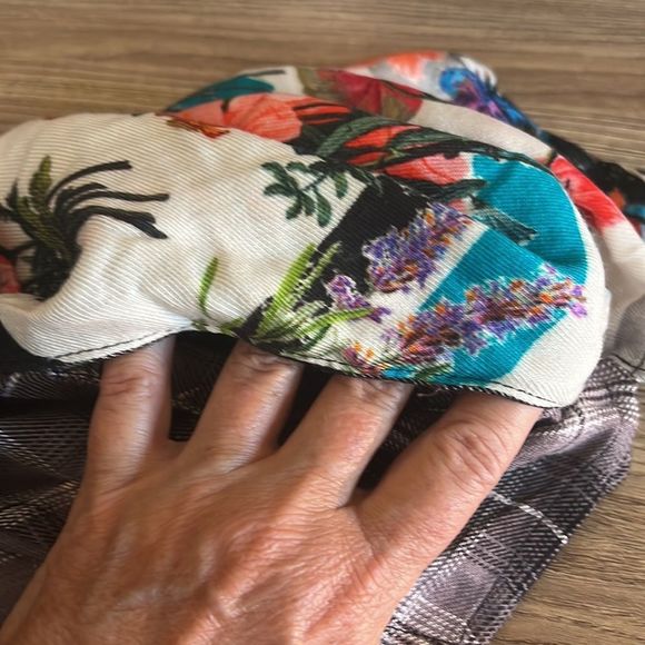 NEW Tolani Collection Neicy top button down plaid floral size XXS - Picture 12 of 14